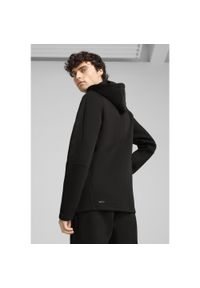 Puma - Męska rozpinana bluza z kapturem EVOSTRIPE PUMA Black. Typ kołnierza: kaptur. Kolor: czarny