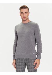 JOOP! Sweter 17 Jk-01Denny 30032601 Szary Modern Fit. Kolor: szary. Materiał: wełna