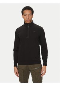 G-Star RAW - G-Star Raw Bluza Nifous Half Zip D26305-D566 6484 Czarny Regular Fit. Kolor: czarny. Materiał: bawełna, syntetyk #1