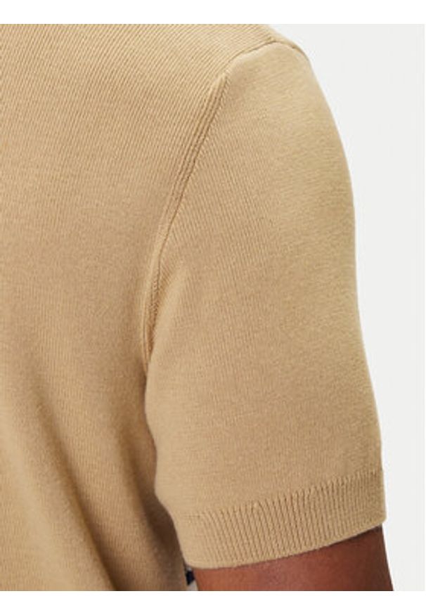 Lacoste Polo AH5200 Beżowy Regular Fit. Typ kołnierza: polo. Kolor: beżowy. Materiał: bawełna