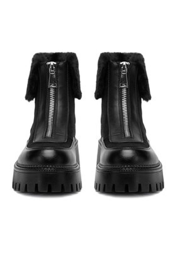 DeeZee Botki 19001-1 Czarny. Kolor: czarny. Materiał: materiał, syntetyk