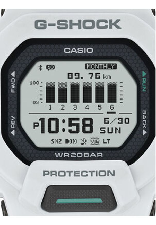 G-Shock Zegarek G-Squad GBD-200-7ER Biały. Kolor: biały. Materiał: syntetyk
