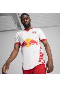 Puma - Męska koszulka domowa FC Red Bull Salzburg 24/25 PUMA White Red. Kolor: czerwony, biały, wielokolorowy. Sport: piłka nożna