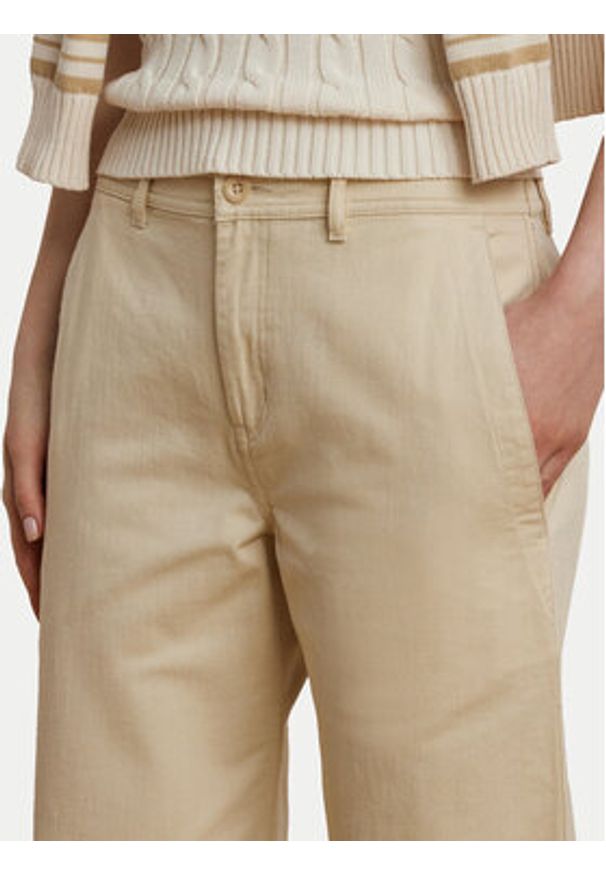 Lauren Ralph Lauren - LAUREN RALPH LAUREN Kuloty 200965654004 Beżowy Regular Fit. Kolor: beżowy. Materiał: syntetyk