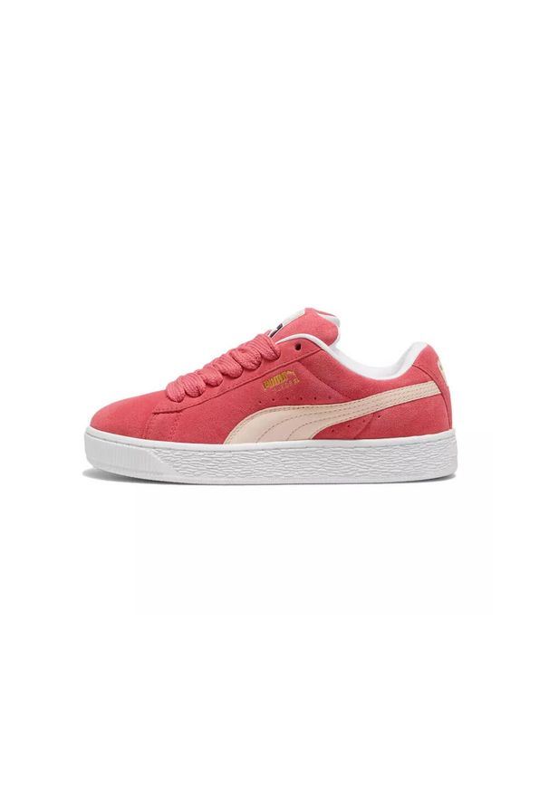 Trenerzy Puma Suede XL. Kolor: czerwony, biały, różowy, wielokolorowy. Materiał: zamsz. Model: Puma Suede. Sport: turystyka piesza