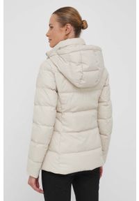 TOMMY HILFIGER - Tommy Hilfiger kurtka puchowa damska kolor beżowy zimowa. Kolor: beżowy. Materiał: puch. Sezon: zima #5