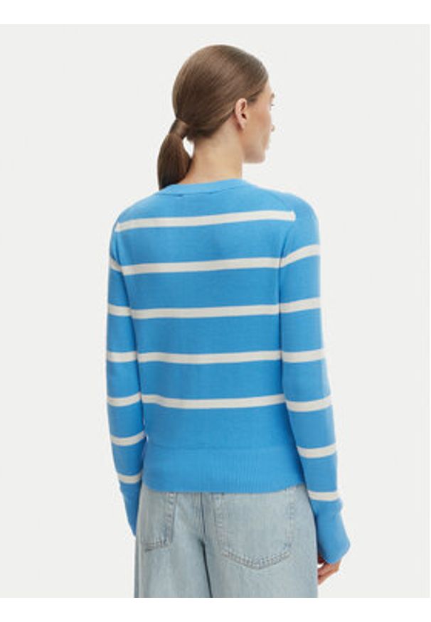 TOMMY HILFIGER - Tommy Hilfiger Kardigan WW0WW49617 Niebieski Regular Fit. Kolor: niebieski. Materiał: bawełna