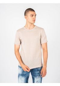 Xagon Man T-Shirt | P23 082 JX 2364 | Mężczyzna | Beżowy. Okazja: na co dzień. Kolor: beżowy. Materiał: bawełna, akryl. Styl: casual #2