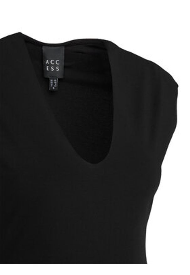 ACCESS FASHION Body 54-2150-377 Czarny Slim Fit. Kolor: czarny. Materiał: syntetyk