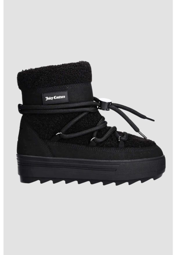 Juicy Couture - JUICY COUTURE Czarne śniegowce damskie Juicy Snow Boot, Rozmiar 40. Kolor: czarny