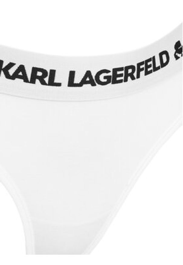 Karl Lagerfeld - KARL LAGERFELD Stringi A1W47008 Biały. Kolor: biały. Materiał: lyocell