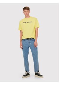 Only & Sons T-Shirt MTV 22022779 Żółty Relaxed Fit. Kolor: żółty. Materiał: bawełna #6