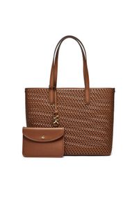 MICHAEL Michael Kors Torebka Eliza 30T4GZAT4L Brązowy. Kolor: brązowy. Materiał: skórzane