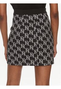 Elisabetta Franchi Spódnica mini GO-S03-41E2-V250 Czarny Regular Fit. Kolor: czarny. Materiał: syntetyk #5