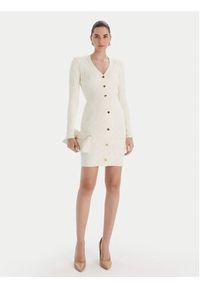 Marciano Guess Sukienka 5BGK04 5661Z Écru Slim Fit. Materiał: syntetyk #5