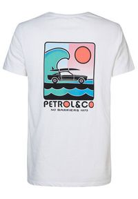 Petrol Industries T-Shirt M-1030-TSR686 Biały Regular Fit. Kolor: biały