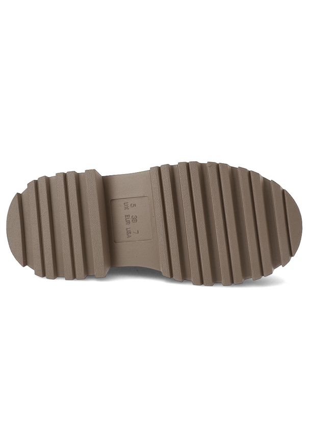 Hot Potatoes by Gioseppo - Beżowe Kalosze Gioseppo Modne Wsuwane Obuwie Damskie. Zapięcie: bez zapięcia. Kolor: beżowy. Materiał: materiał. Styl: elegancki