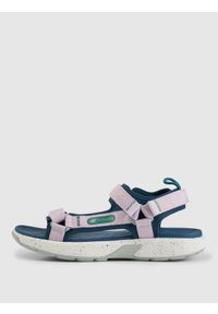 4f - 4F Sandały SVING damskie - fioletowe 38. Okazja: na co dzień. Zapięcie: rzepy. Kolor: fioletowy. Materiał: neopren, guma, nylon. Wzór: paski. Sezon: lato. Styl: wakacyjny, casual #1