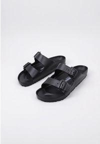 Klapki męskie Birkenstock Arizona Eva. Zapięcie: bez zapięcia. Kolor: czarny. Materiał: syntetyk, materiał. Szerokość cholewki: normalna