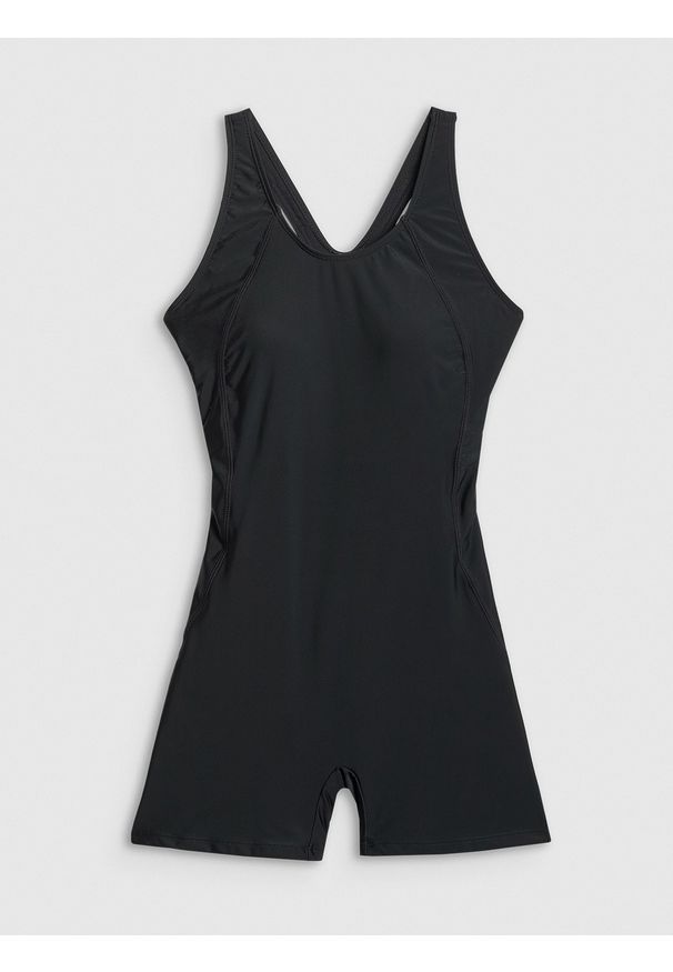 4f - 4F Kostium kąpielowy jednoczęściowy damski - czarny XL. Kolor: czarny. Materiał: materiał