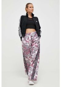 adidas Originals bluza Adicolor Classics Firebird IL8764 damska kolor czarny z aplikacją. Kolor: czarny. Materiał: materiał. Wzór: aplikacja #3