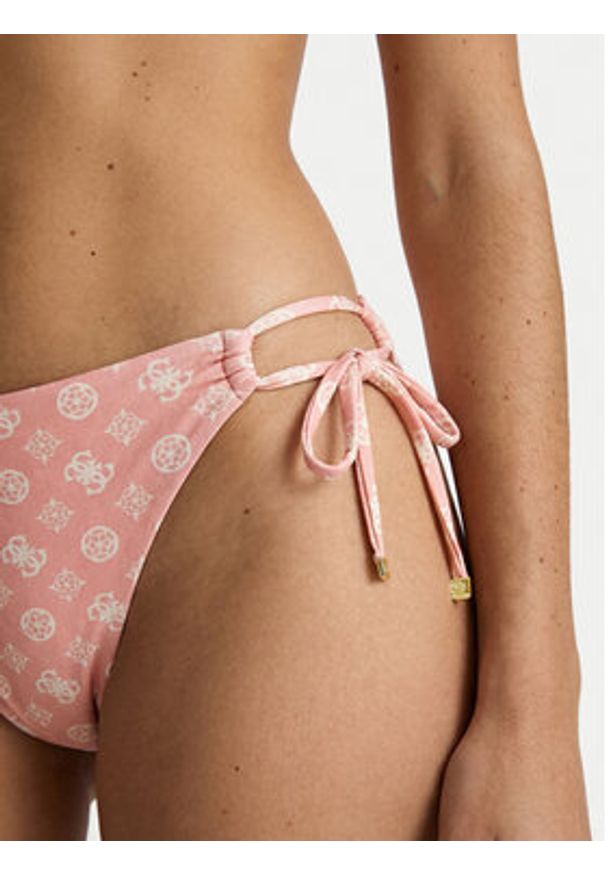 Guess Dół od bikini E6GO06 MC04R Różowy. Kolor: różowy. Materiał: syntetyk