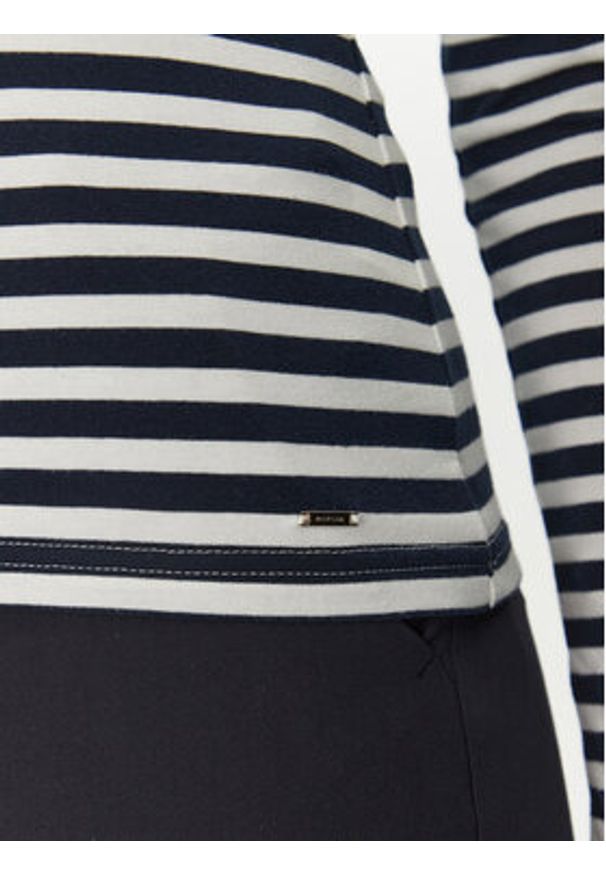 Morgan Bluzka 251-TMACO Granatowy Slim Fit. Kolor: niebieski. Materiał: syntetyk