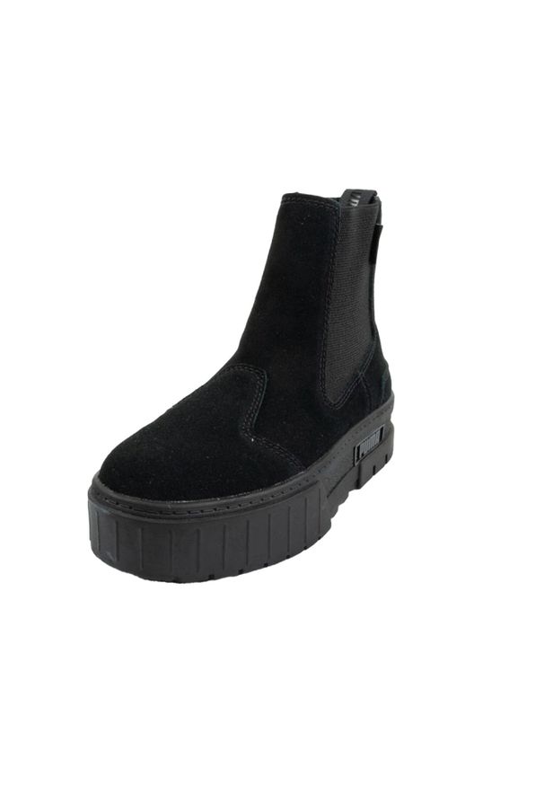 Puma - Damskie Zamszowe Buty Chelsea Mayze. Kolor: czarny. Materiał: zamsz. Styl: sportowy
