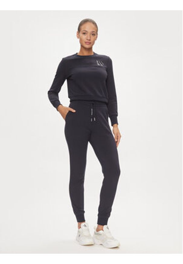 Armani Exchange Spodnie dresowe 3DYP79 YJEPZ 1593 Granatowy Regular Fit. Kolor: niebieski. Materiał: syntetyk