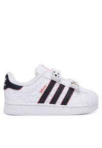 Adidas - Sneakersy adidas. Kolor: biały. Wzór: motyw z bajki. Model: Adidas Superstar #1