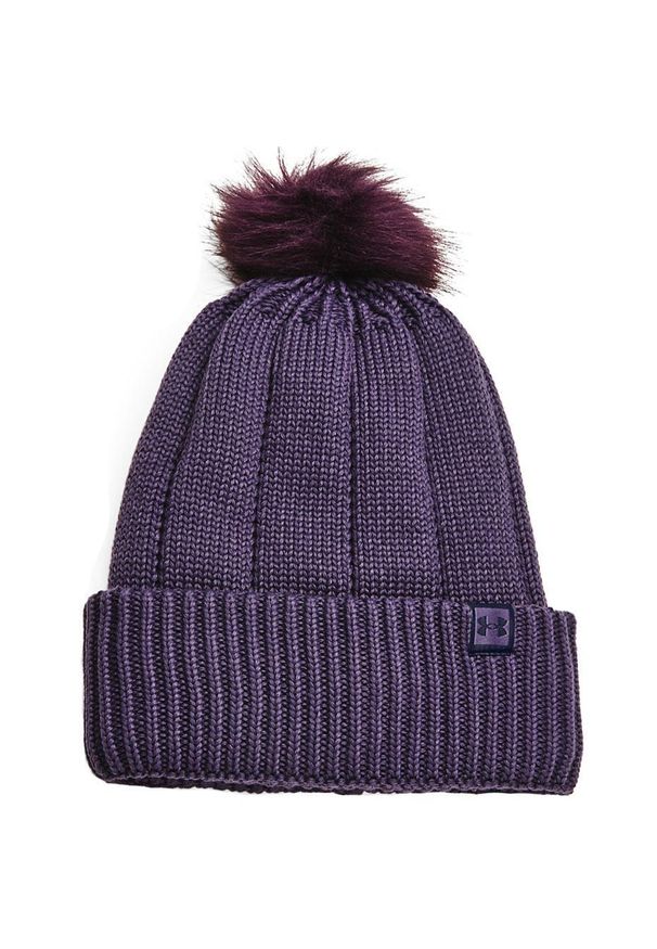 Under Armour - Damska Czapka Around Town CGI Beanie. Kolor: fioletowy