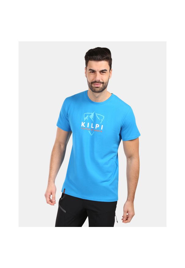 Męska koszulka bawełniana Kilpi DISCOVER-M. Kolor: niebieski. Materiał: bawełna. Sport: turystyka piesza