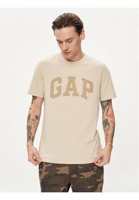 GAP - Gap T-Shirt 856659-08 Beżowy Regular Fit. Kolor: beżowy. Materiał: bawełna #1