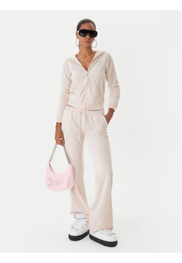 Juicy Couture Spodnie dresowe Caisa JCSEBJ008G Różowy Slim Fit. Kolor: różowy. Materiał: bawełna