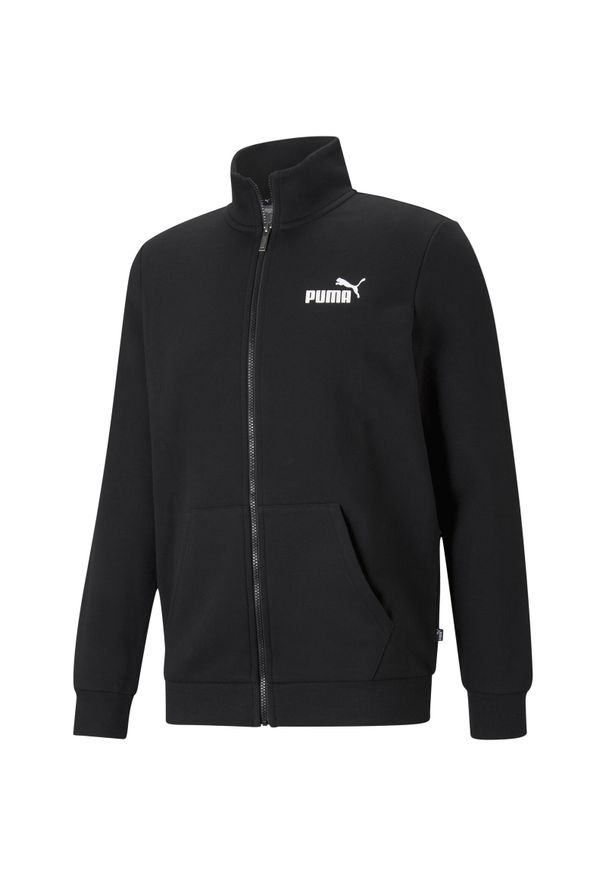 Puma Essentials Track Fleece Full Zip, Czarny. Kolor: czarny. Materiał: dresówka. Sport: turystyka piesza