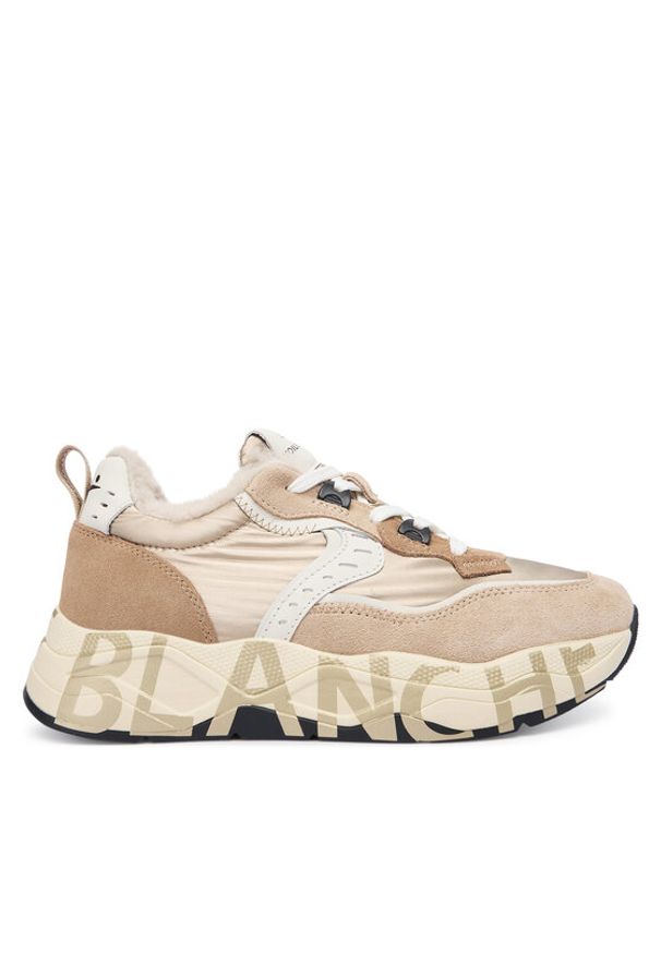Voile Blanche Sneakersy Club105 FUR. 2019460-03 Beżowy. Kolor: beżowy. Materiał: zamsz, skóra