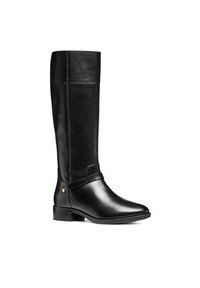 Geox Oficerki D Felicity D56G1B 00043 C9999 Czarny. Kolor: czarny. Materiał: skóra #4