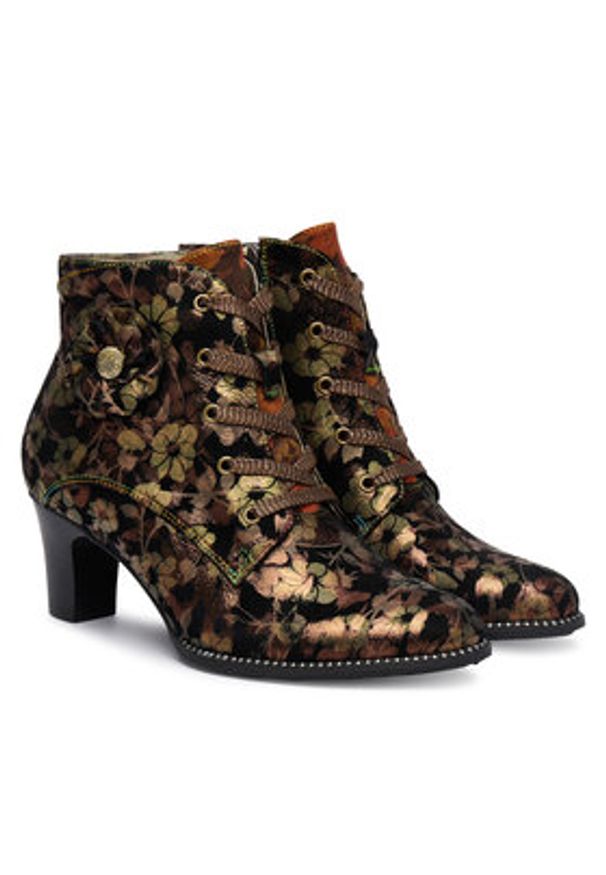 Laura Vita Trzewiki Elcodieo 01 Czarny. Kolor: czarny. Materiał: zamsz, skóra