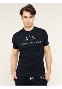 Armani Exchange T-Shirt 8NZTCJ Z8H4Z 1510 Granatowy Regular Fit. Kolor: niebieski. Materiał: bawełna #1