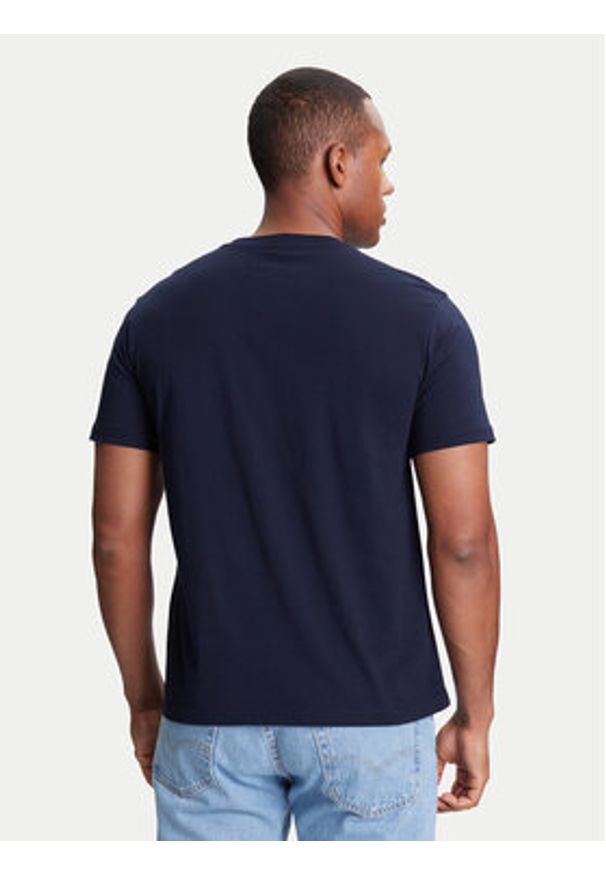 United Colors of Benetton - United Colors Of Benetton T-Shirt 3I1XU1096 Granatowy Regular Fit. Kolor: niebieski. Materiał: bawełna