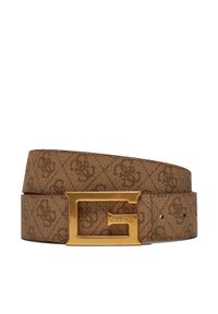 Guess Pasek Damski Noreen (SG) Belts BW9153 P4338 Beżowy. Kolor: beżowy. Materiał: skóra