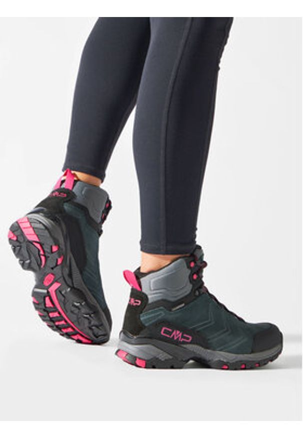 CMP Trekkingi Melnick Mid Wmn 3Q18586 Szary. Kolor: szary. Materiał: skóra, zamsz