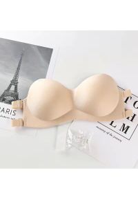 Intica - Biustonosz piankowy bez ramiączek doskonałe dopasowanie Kanisha. Kolor: beżowy. Materiał: materiał