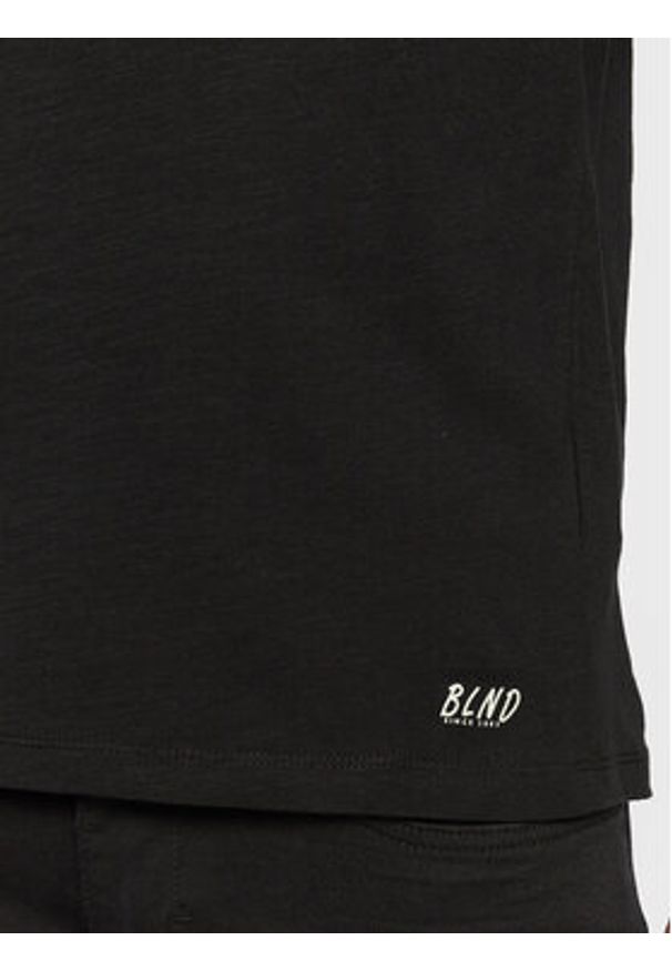 Blend Longsleeve Nicolai 20703060 Czarny Regular Fit. Kolor: czarny. Materiał: bawełna. Długość rękawa: długi rękaw