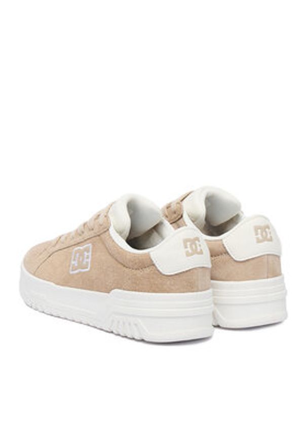 DC Shoes Sneakersy CEO-WP40-24302 Beżowy. Kolor: beżowy. Materiał: zamsz, skóra