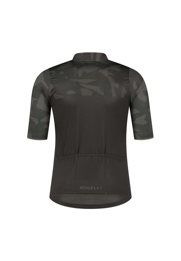 ROGELLI - Profesjonalna koszulka kolarska męska Rogelli CAMO. Kolor: zielony. Sport: kolarstwo