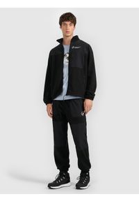 4f - 4F Polar ze stójką regular męski - czarny S. Typ kołnierza: kołnierzyk stójkowy. Kolor: czarny. Materiał: polar. Sport: turystyka piesza #2