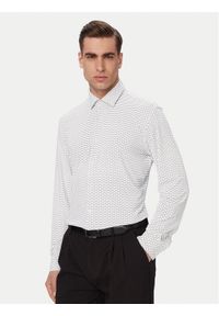 Hugo - HUGO Koszula Kenno 50561158 Czarny Slim Fit. Kolor: czarny. Materiał: syntetyk #1