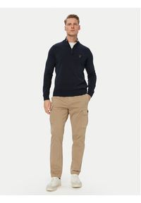 Aeronautica Militare Sweter 262MA1670UL00506 Granatowy Regular Fit. Kolor: niebieski. Materiał: bawełna #5