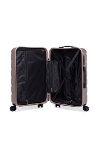 Gino Rossi - GINO ROSSI Walizka średnia CEO-GIN-M-002-05-GOLD Złoty. Kolor: złoty. Materiał: materiał #5